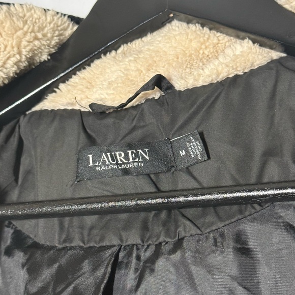 Lauren Ralph Lauren Puffer Coat w/ Faux Fur Lining and Removable Hood - Size M - Picture 9 of 10